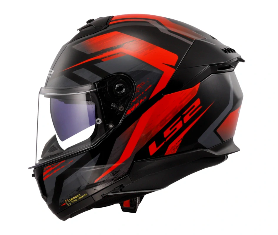 LS2 Integrální moto přilba FF808 STREAM II FURY BLACK RED
