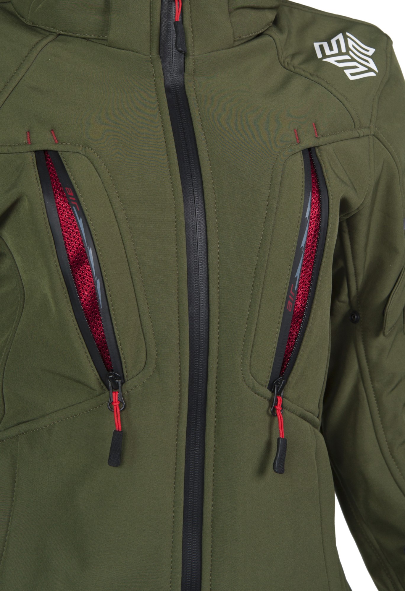 MBW Dámská softshell moto bunda HANA green