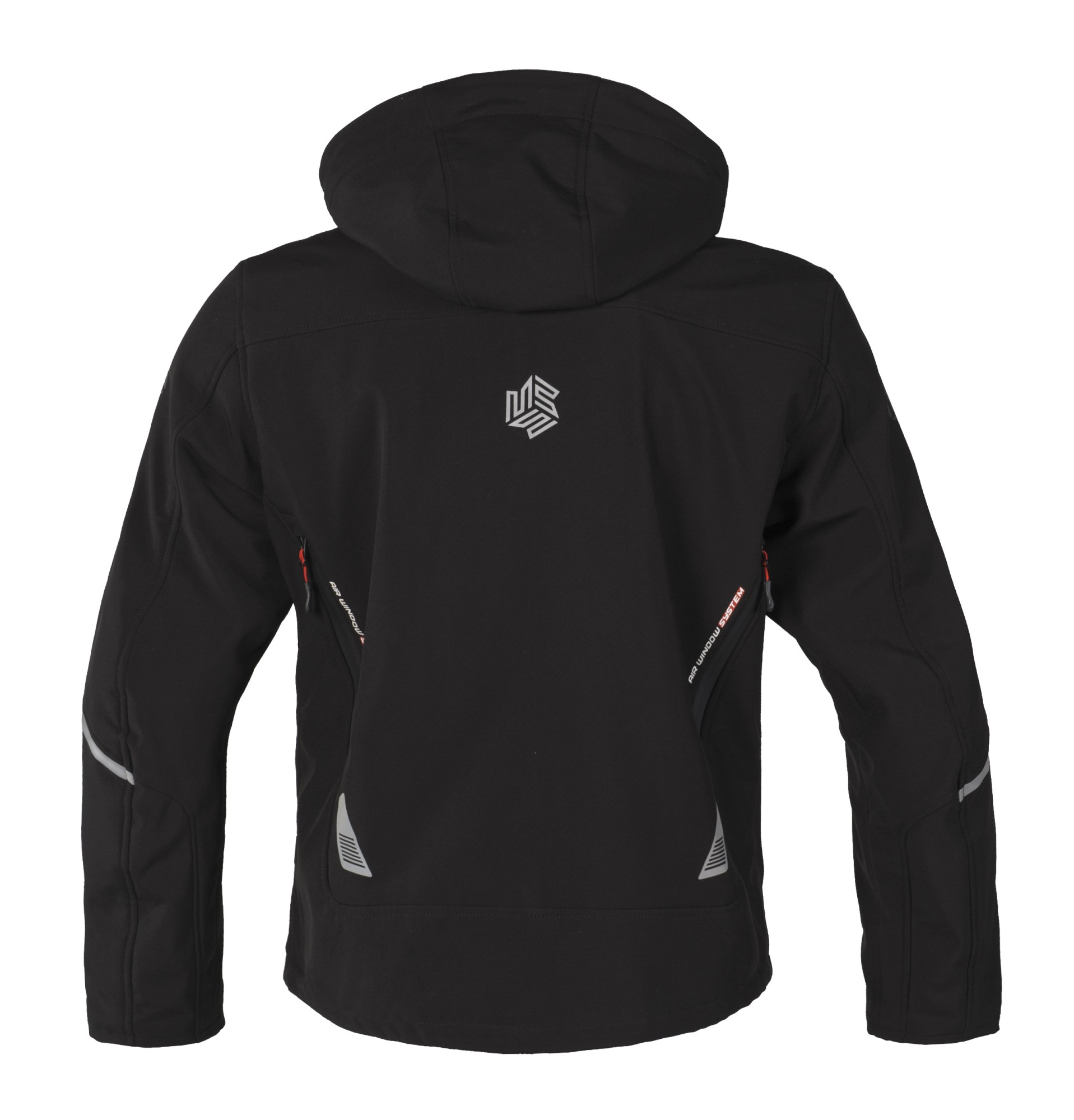 MBW Pánská softshell moto bunda s kapucí DENVER černá