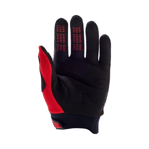 FOX dětské rukavice Youth Dirtpaw Gloves fluo red black