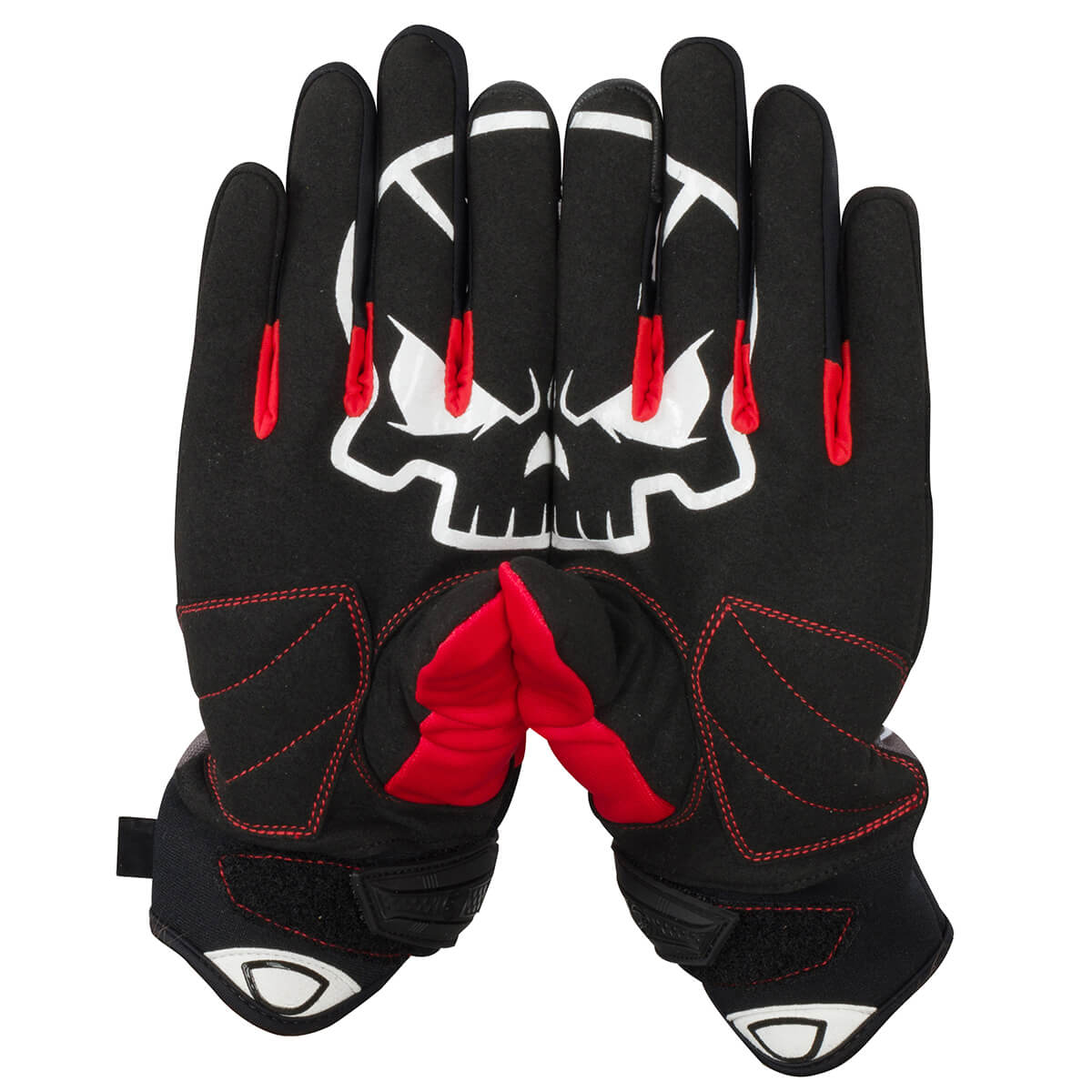 BERING Pánské textilní moto rukavice Gant WALSHE červené