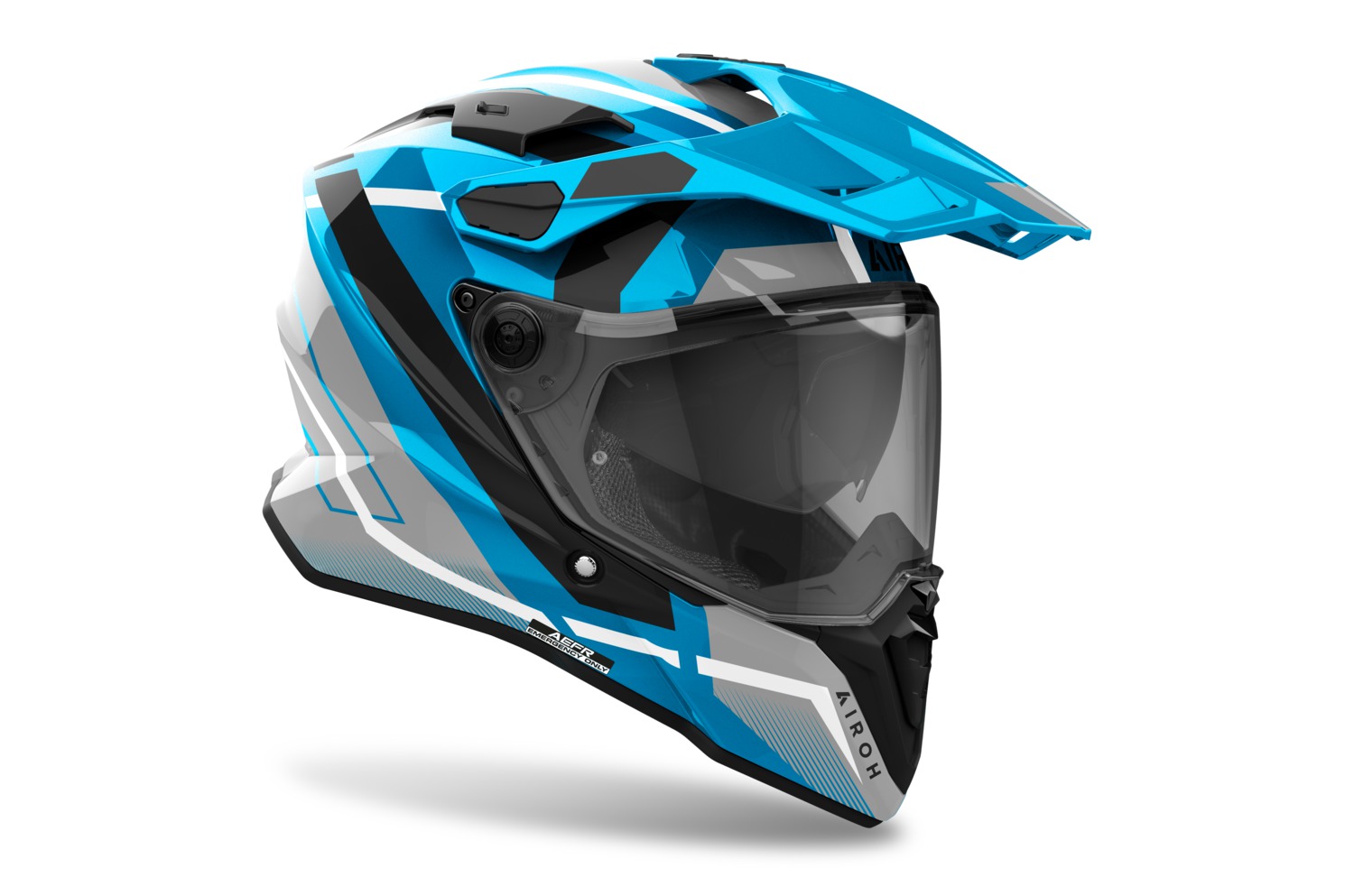 AIROH Enduro moto přilba COMMANDER 2 Mavick lesklá modrá