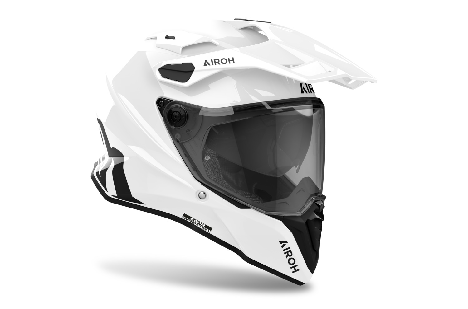 AIROH Enduro moto přilba COMMANDER 2 Color lesklá bílá