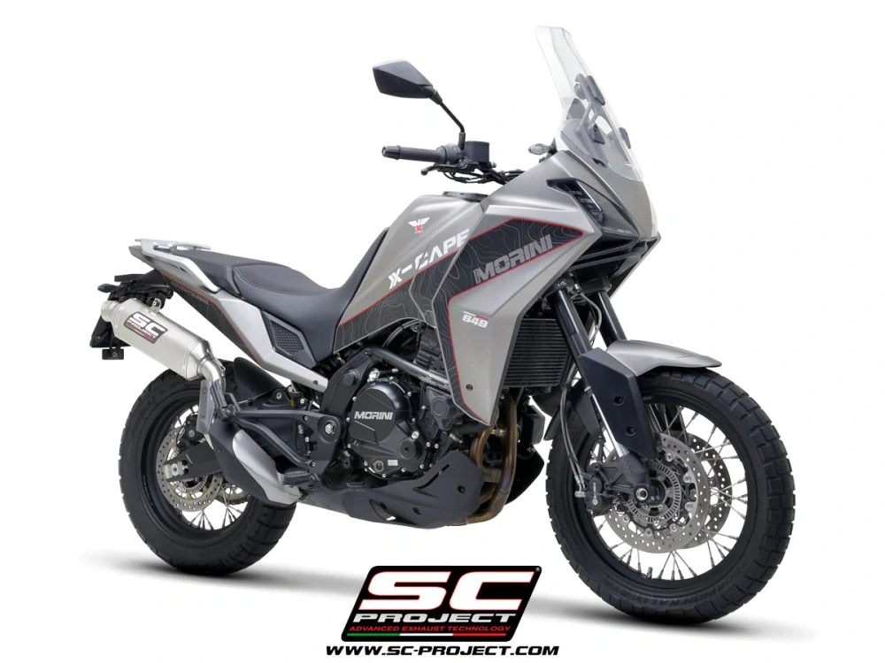SC-PROJECT Rally Raid titanový výfuk, vysoká montáž Moto Morini X-Cape 2021-
