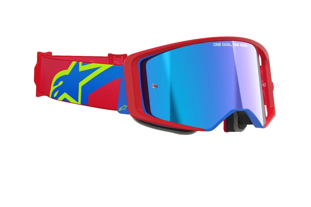 Alpinestars brýle SUPERTECH CORP, ALPINESTARS (červená/modrá, zrcadlové stříbrné plexi) 2025