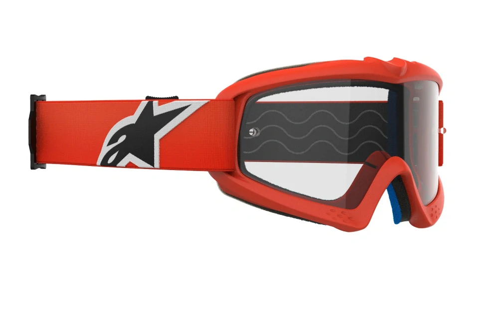 Alpinestars brýle VISION YOUTH CORP, ALPINESTARS, dětské (oranžová, čiré plexi)