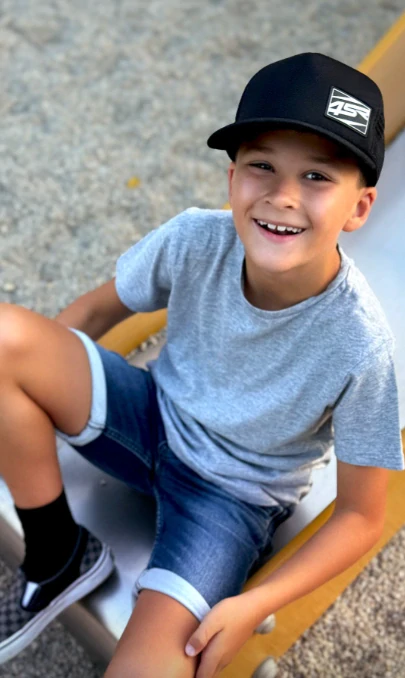 4SR kšiltovka dětská Rookie Black 