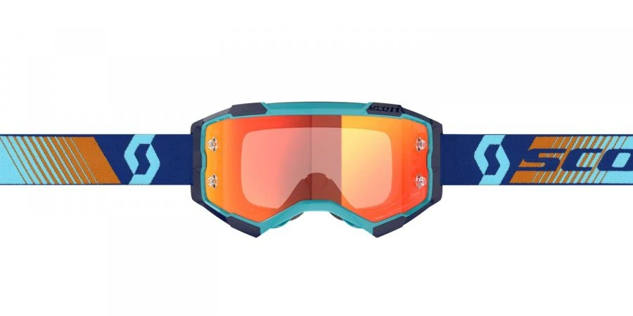 SCOTT Motokrosové brýle Goggle FURY modro oranžové 