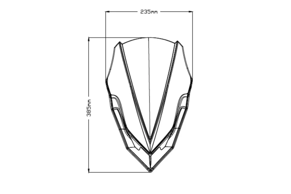 Plexi štít PUIG 9689H NEW. GEN SPORT kouřová Kawasaki Z900