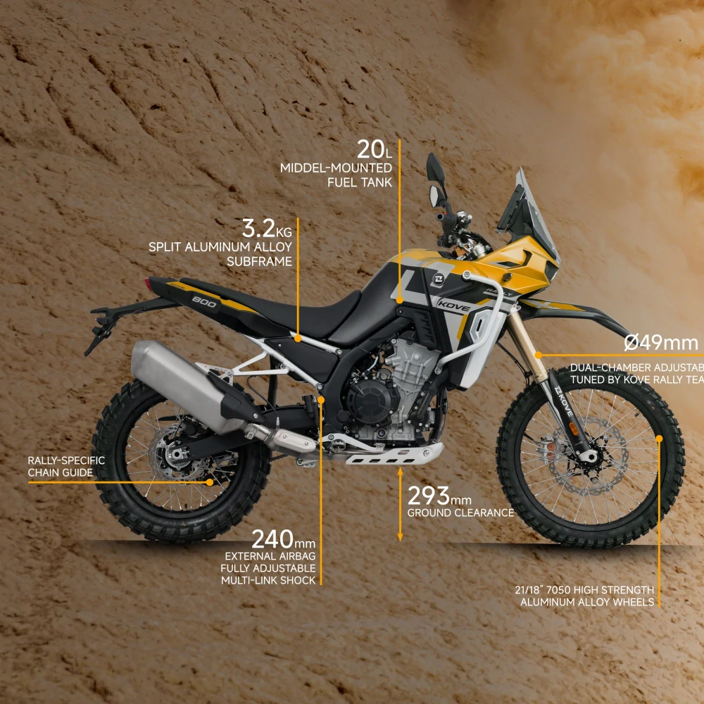 KOVE 800 X Rally Gold