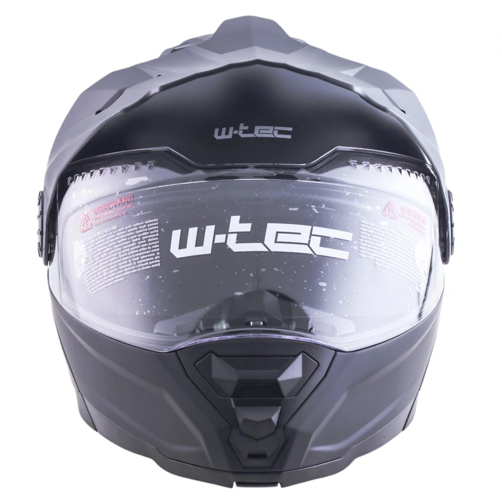 Přilba výklopná enduro W-TEC Biscaia P/J černá lesklá *