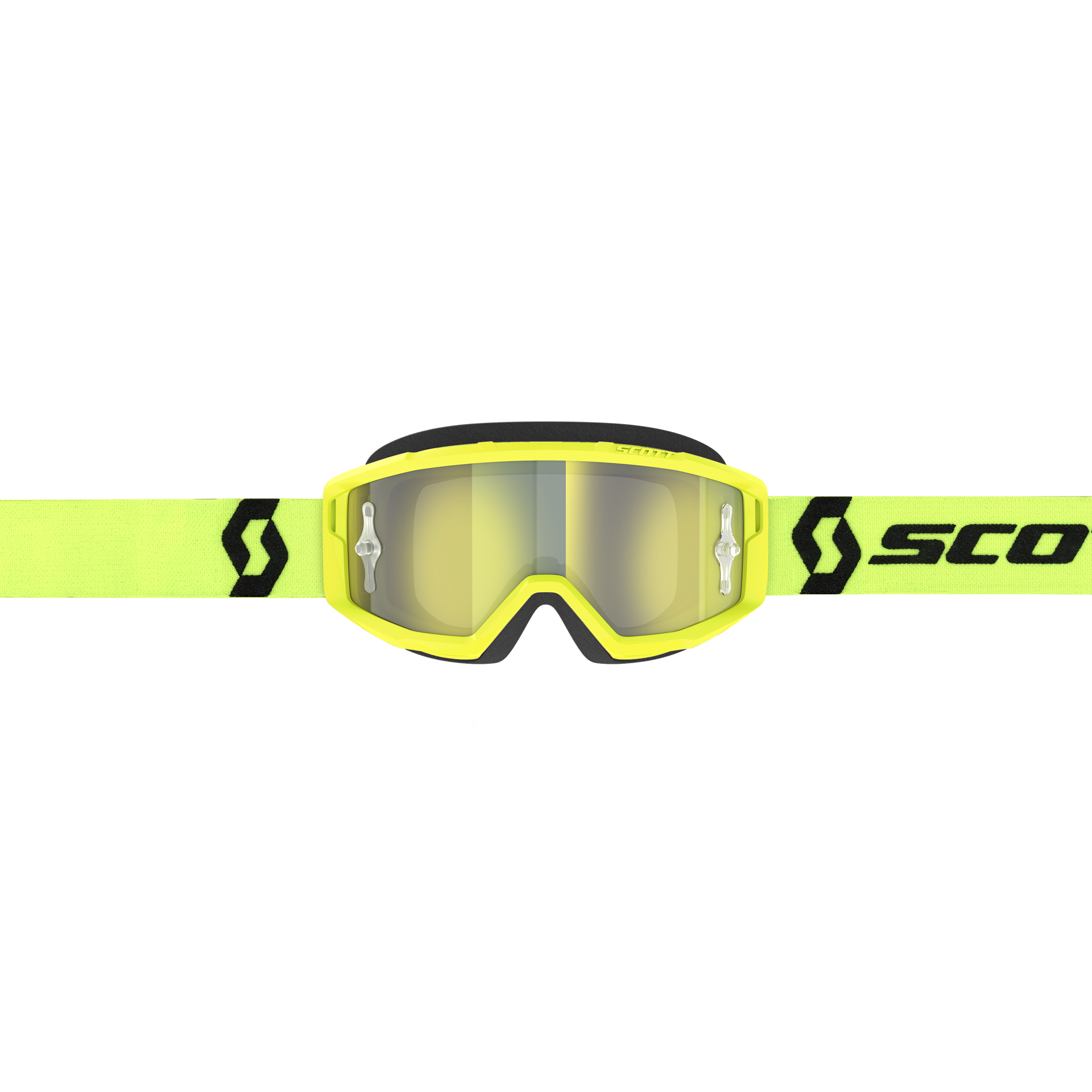 SCOTT Motokrosové brýle PRIMAL CH yellow black yellow chrome works