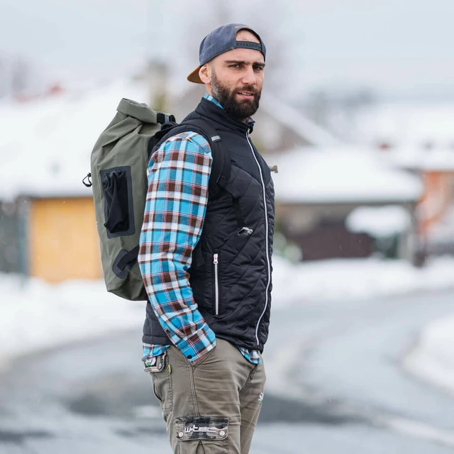 Pánská vyhřívaná vesta inSPORTline WARMhim - černá