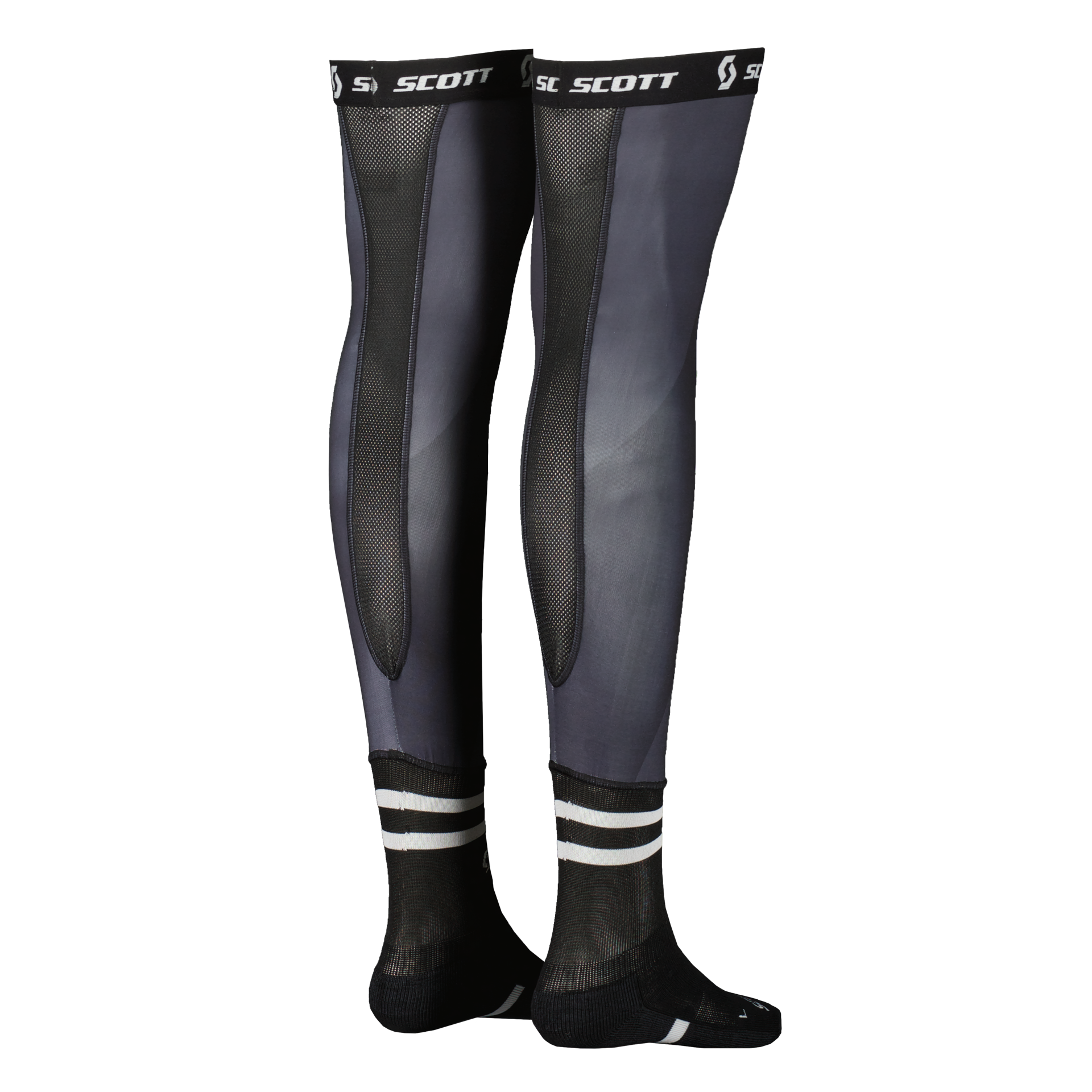 SCOTT Podkolenky Socks Knee Brace black white