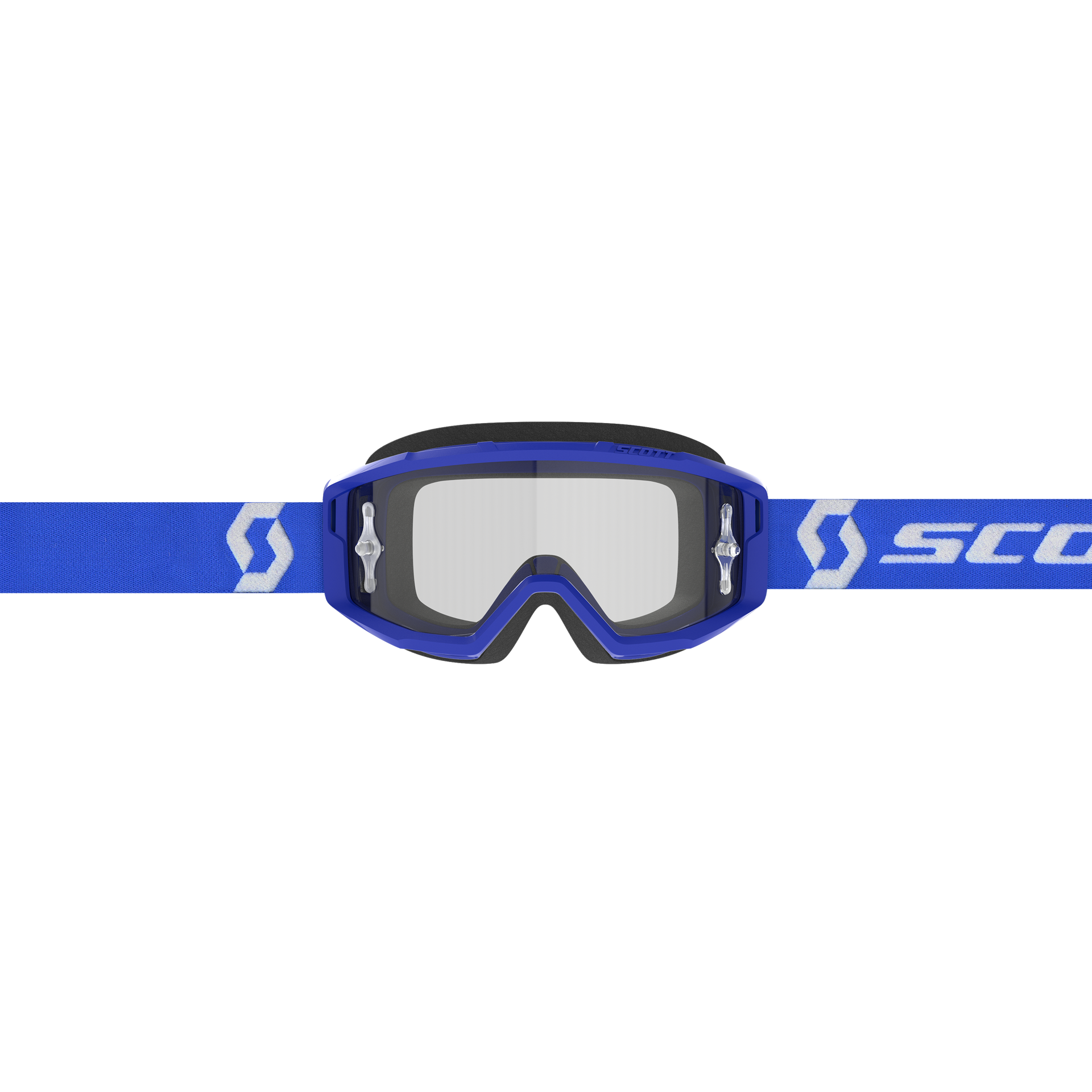 SCOTT Motokrosové brýle PRIMAL CLEAR blue white clear works