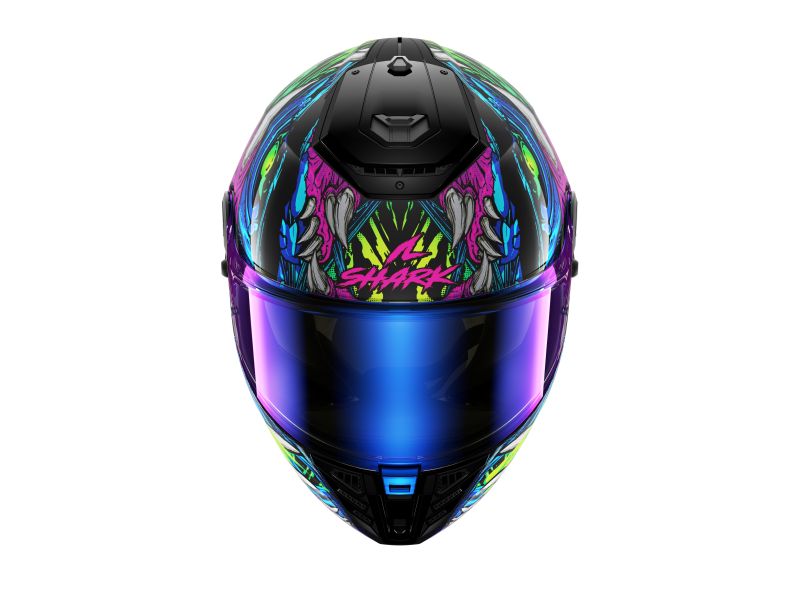 SHARK integrální přilba SPARTAN RS SHAYTAN barva černá/fialová/lesklá/modrá/žlutá