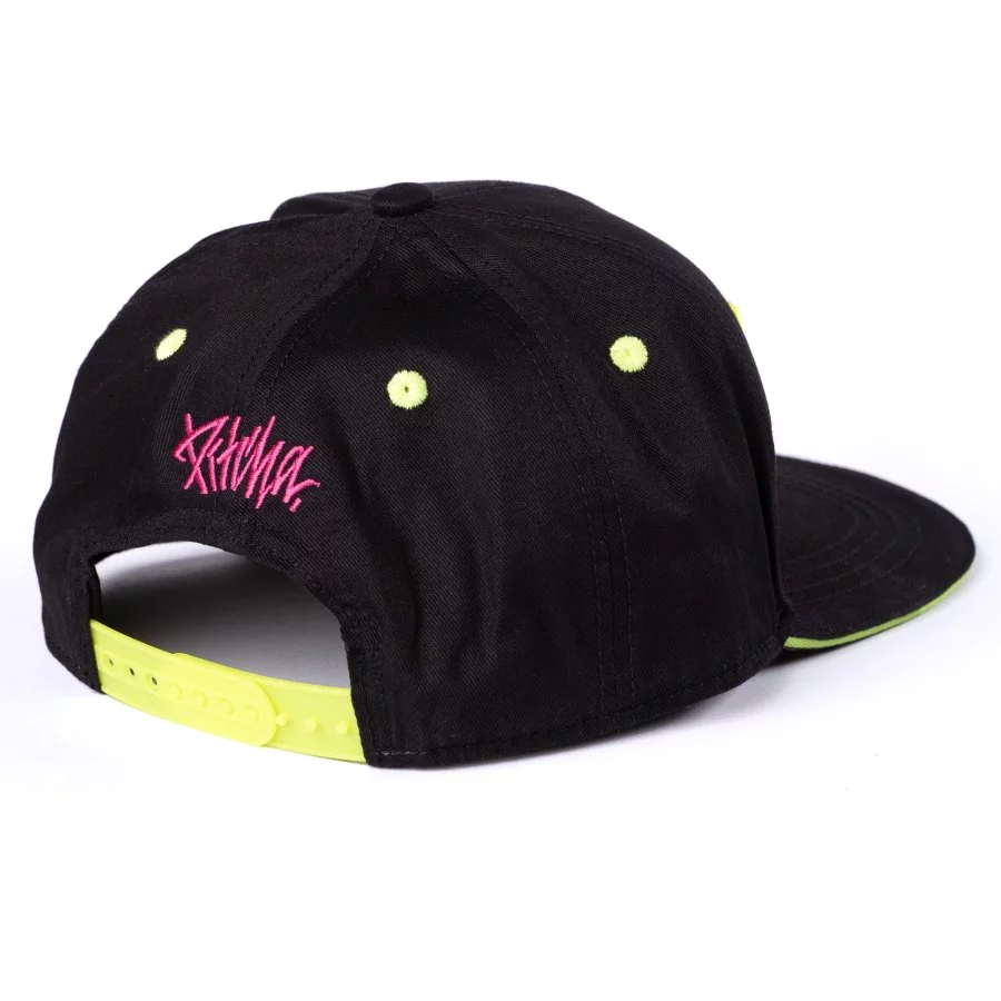 PITCHA Kšiltovka FSP snapback hat black neon
