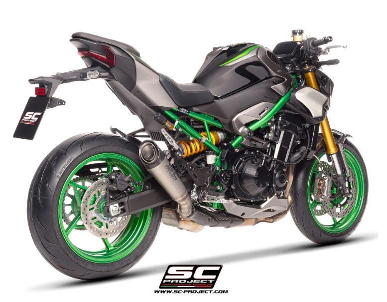 SC-PROJECT KAWASAKI Z900 2025- Titanový výfuk S1 homologovaný