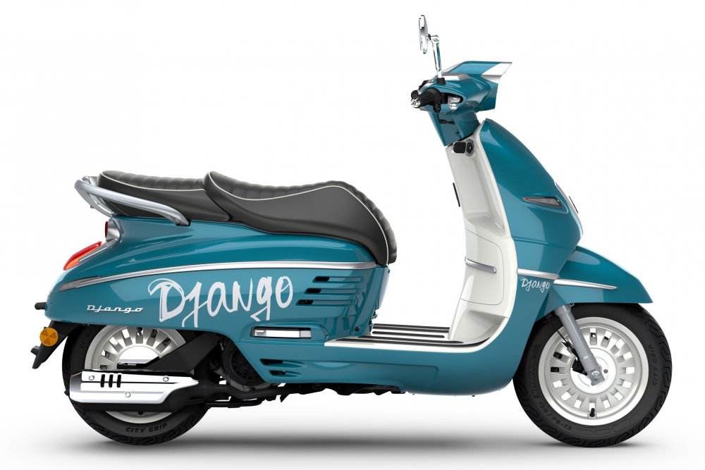 Peugeot DJANGO 125i Hot Color - Paradise Blue + VOUCHER NA 5000 KČ