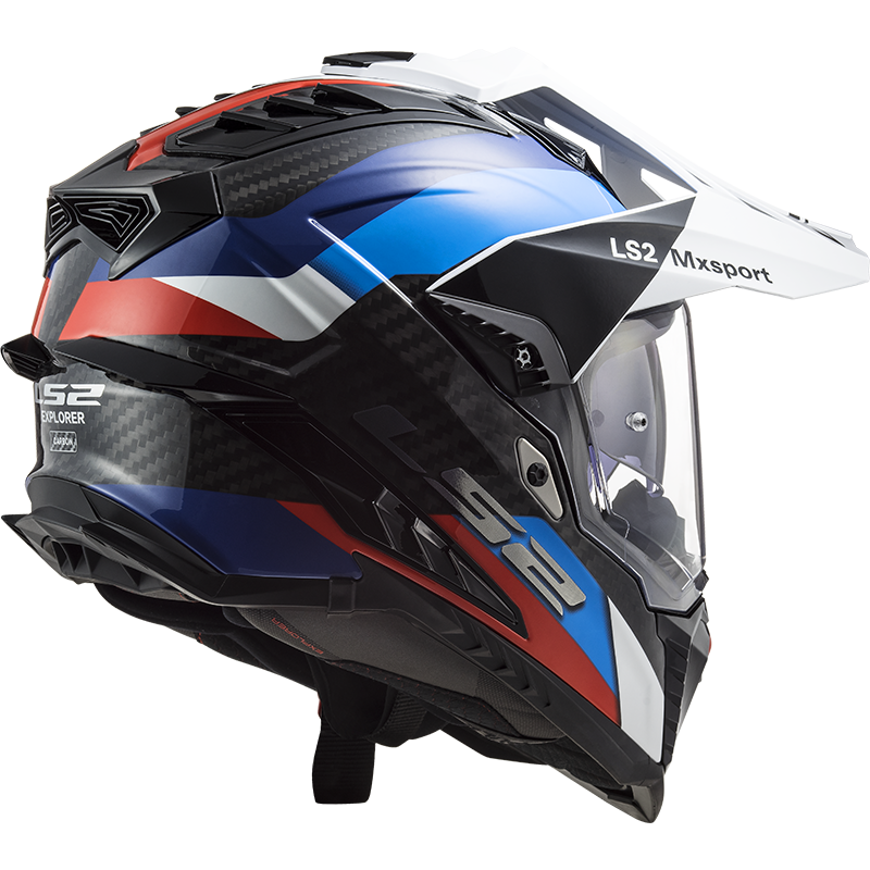 LS2 Enduro moto přilba MX701 EXPLORER C FRONTIER G.BLACK BLUE