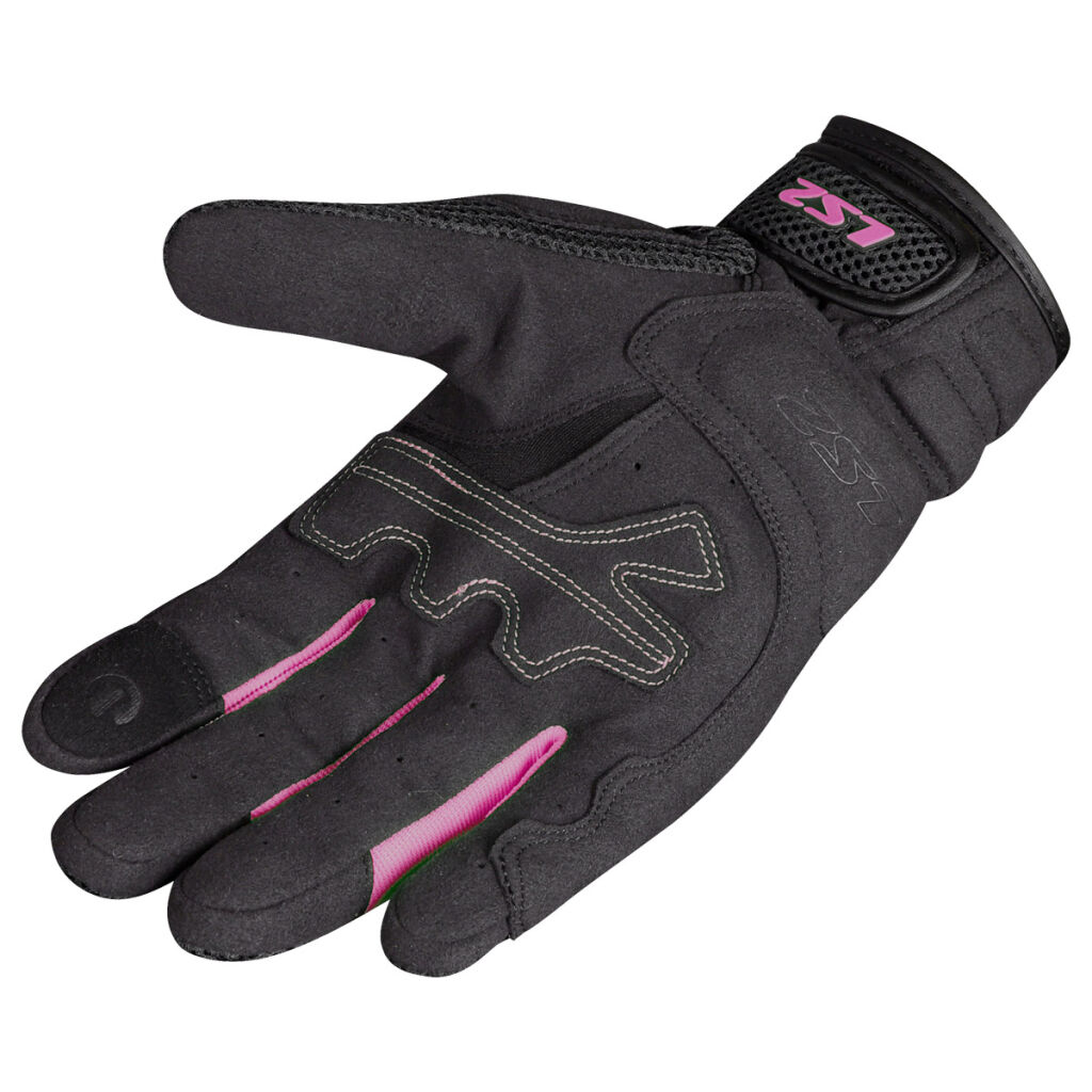 LS2 Dámské textilní moto rukavice KUBRA LADY GLOVES BLACK PURPLE