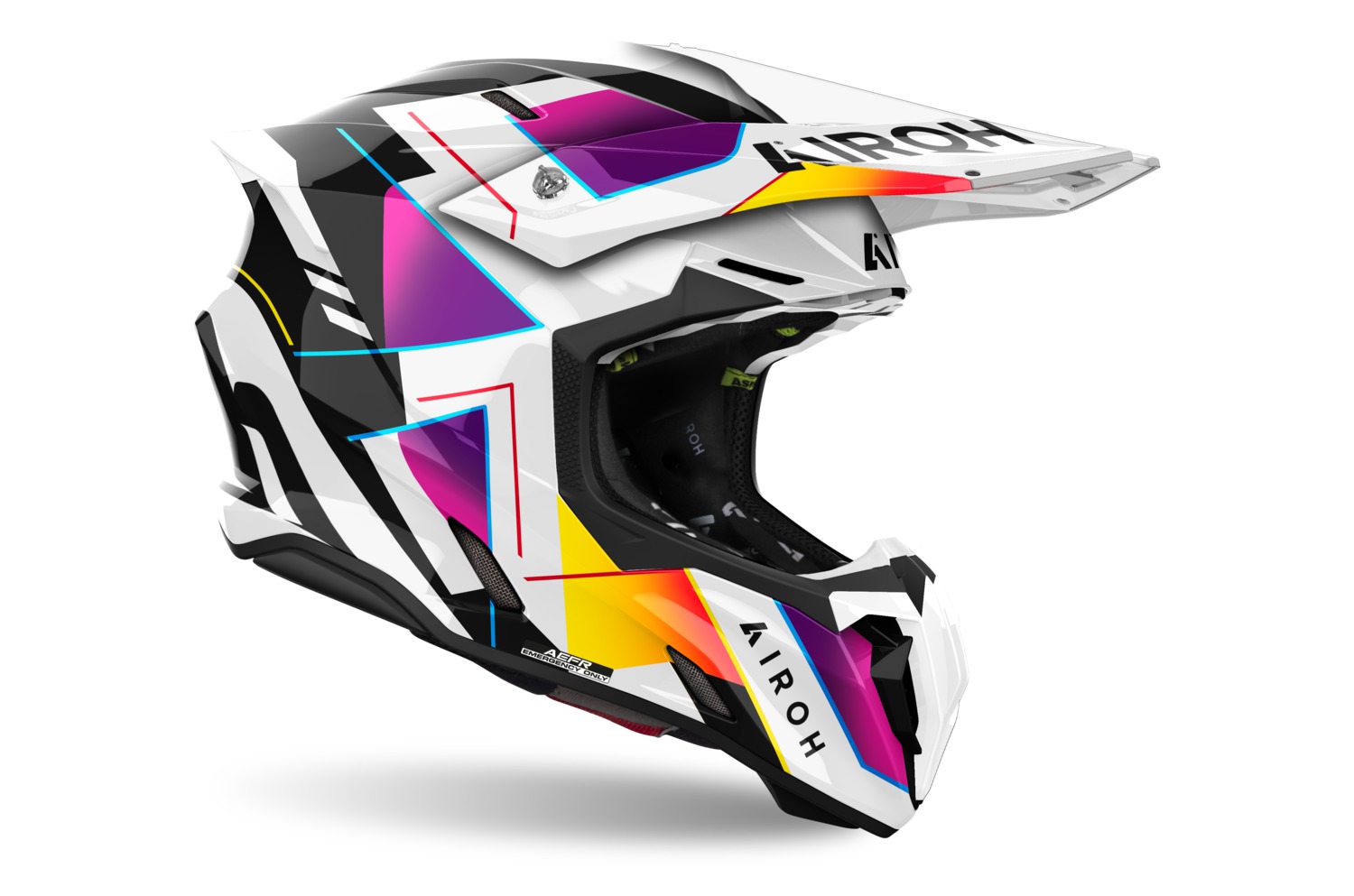 AIROH Motokrosová přilba TWIST 3 Rainbow lesklá