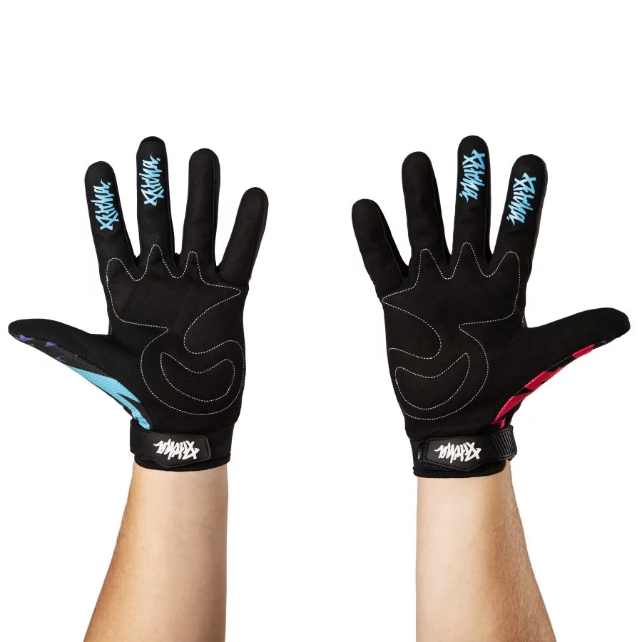 PITCHA moto rukavice FADER blue pink
