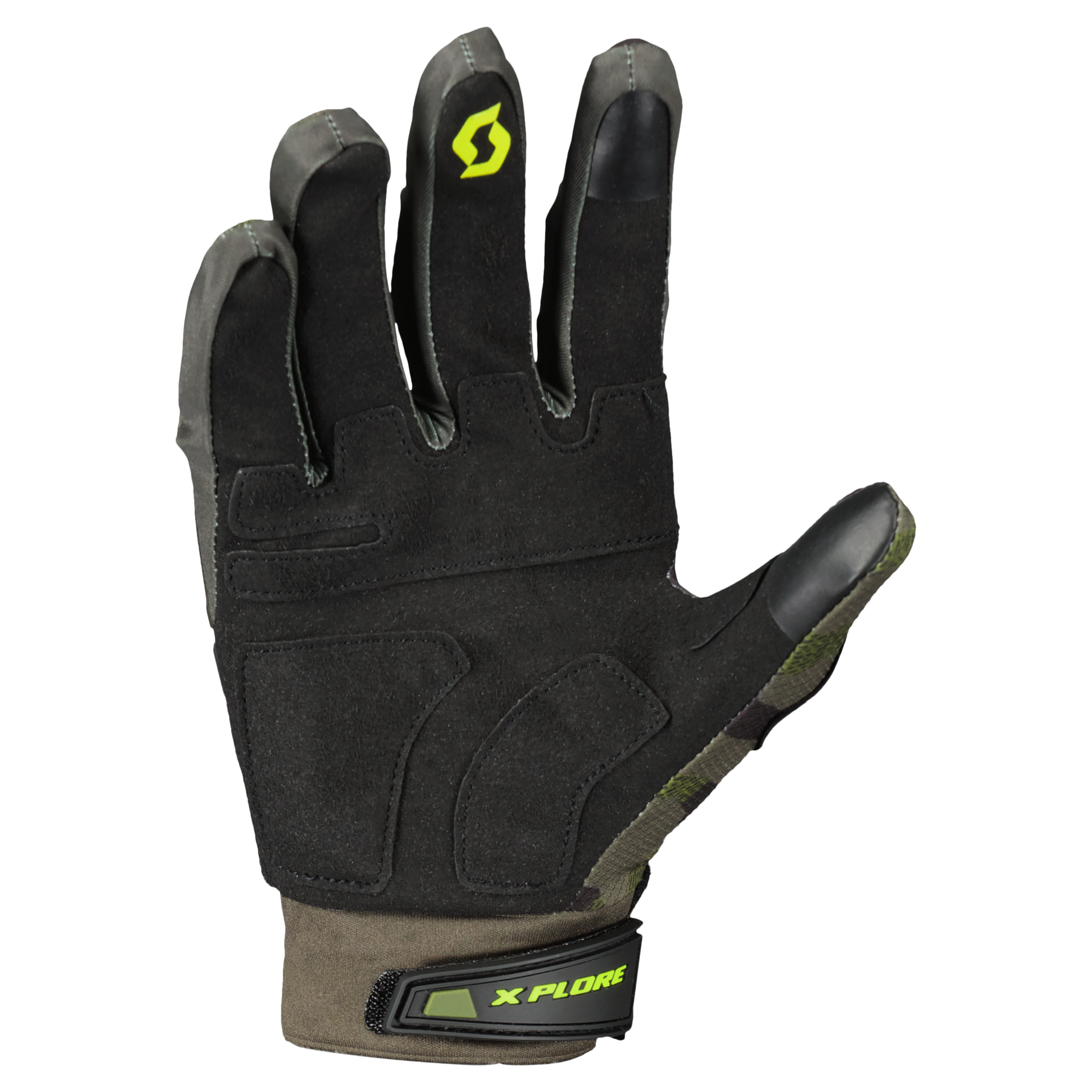 SCOTT rukavice Glove X-Plore Pro green camo/yellow