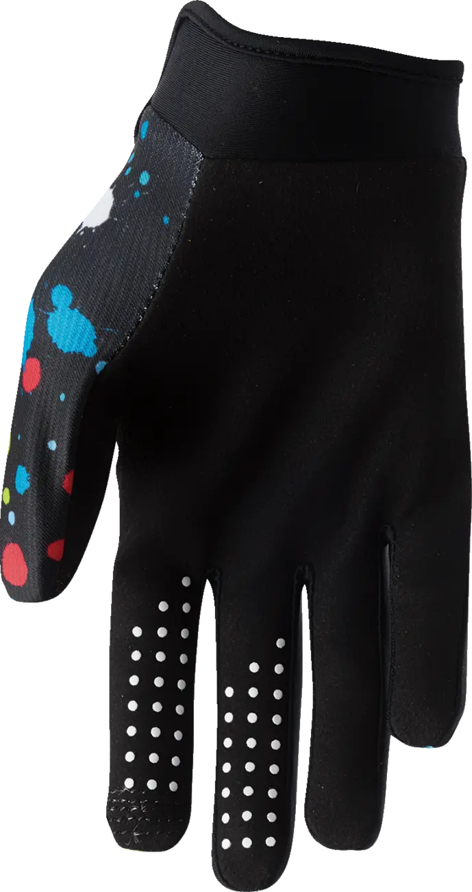 Dětské moto rukavice THOR Youth Launchmode Splat Gloves černá