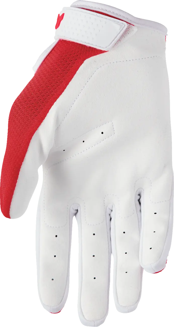 Dětské moto rukavice THOR Youth Ridemode Static Gloves červená