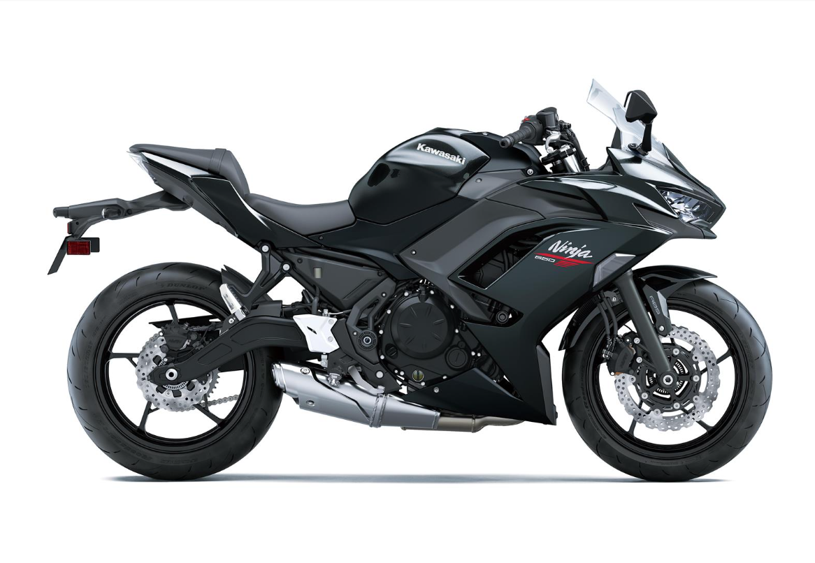 KAWASAKI Ninja 650 MY26  Metallic Flat Spark Black / Metallic Carbon Gray   