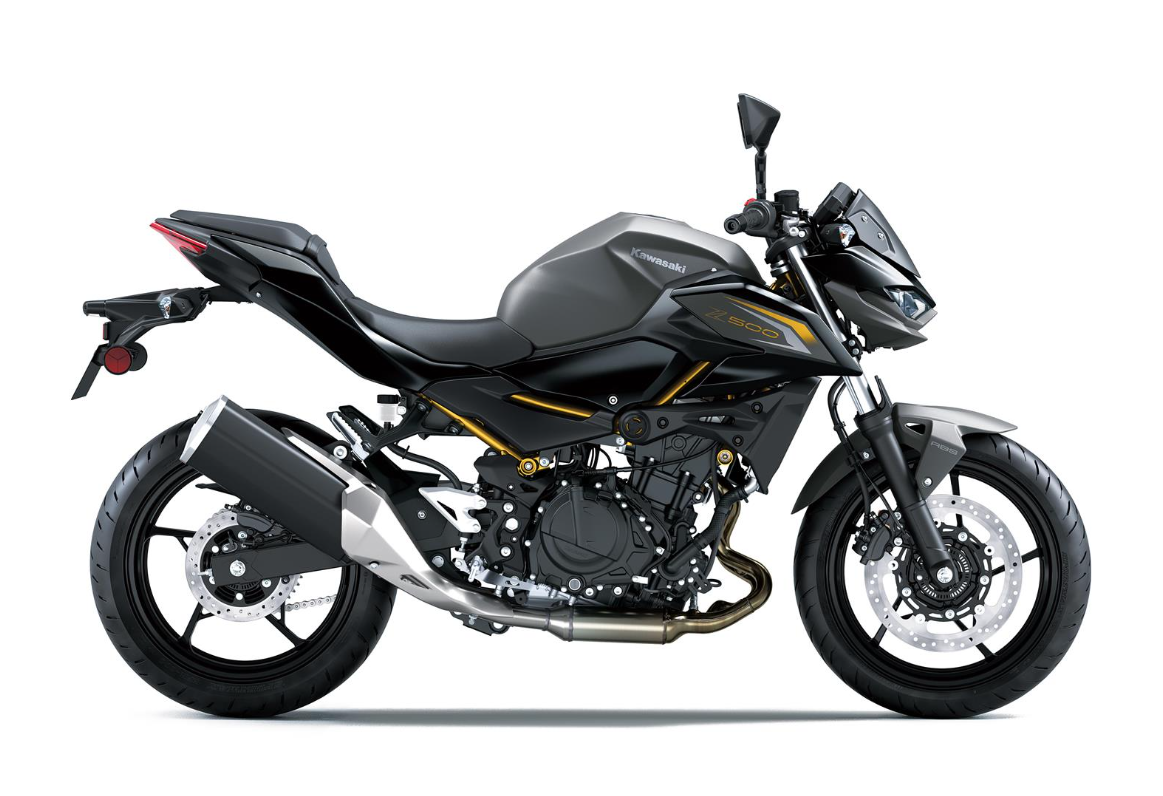KAWASAKI Z500 MY26 Metallic Matte Graphenesteel Gray / Metallic Flat Spark Black (GY1)