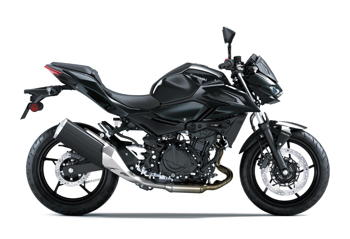 KAWASAKI Z500 MY26 Ebony / Metallic Carbon Gray (BK1)