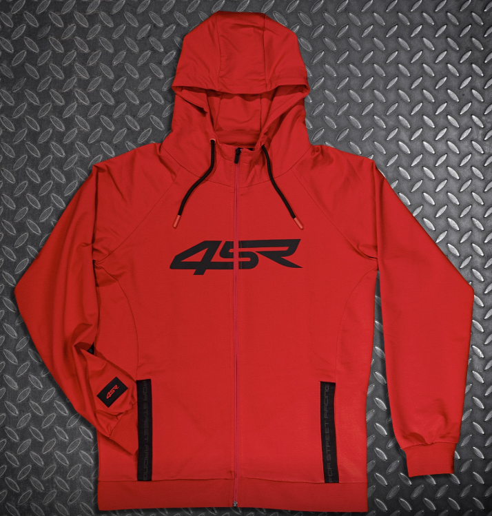 4SR Pánská mikina Logo Zip Red