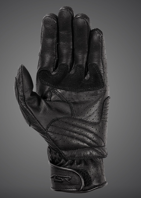 4SR Pánské kožené moto rukavice MONSTER EVO BLACK