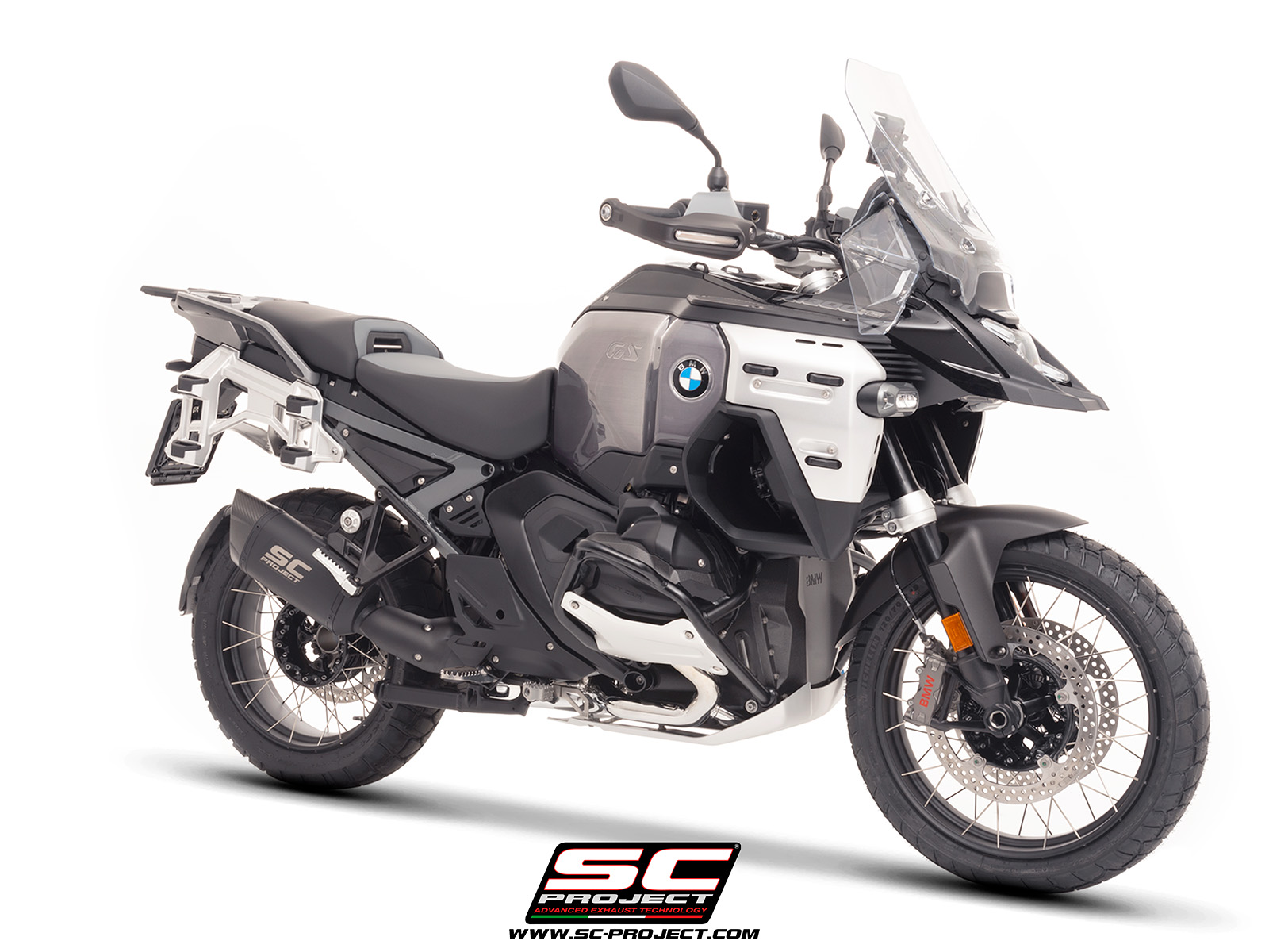 SC-PROJECT titanový výfuk matně černý Adventure-R BMW R 1300 GS Adventure 2025 E5+