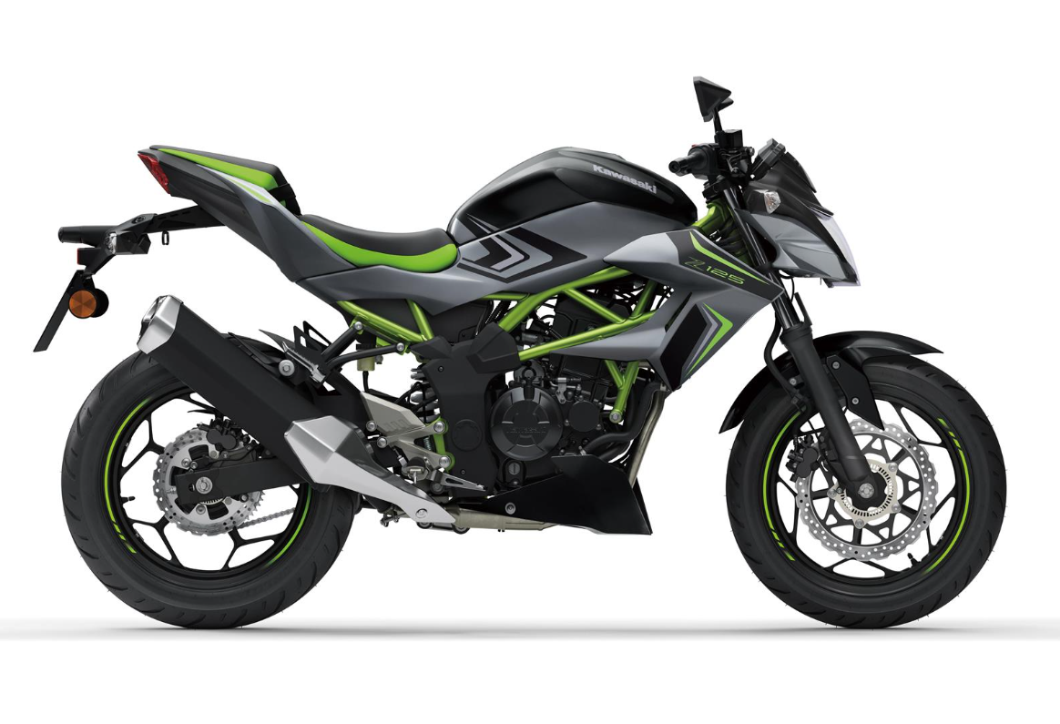 KAWASAKI Z125 MY26 Pearl Storm Grey / Ebony