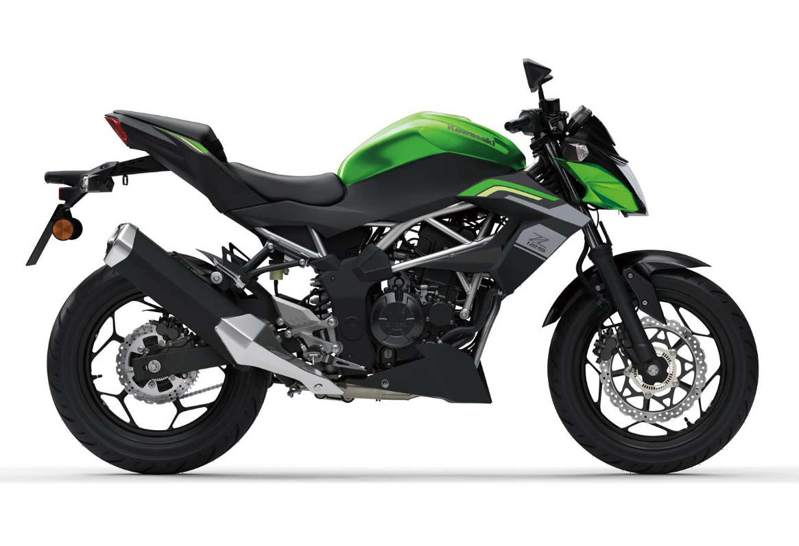 KAWASAKI Z125 MY26 Candy Lime Green / Metallic Spark Black