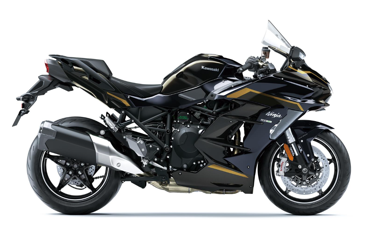 KAWASAKI NINJA H2 SX SE MY26 Metallic Brilliant Golden Black / Metallic Diablo Black