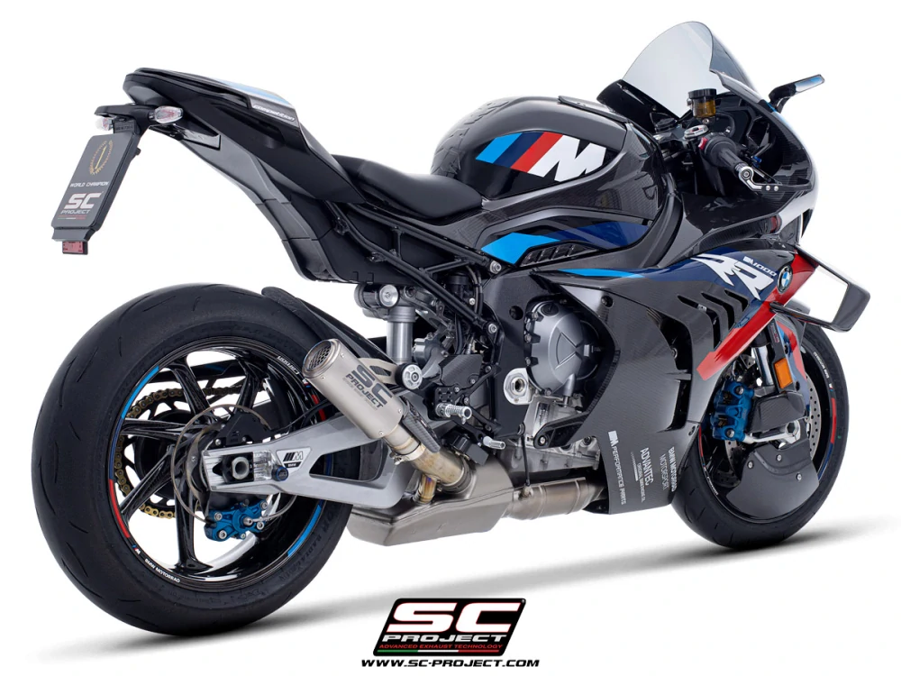 SC-PROJECT Titanový výfuk CR-T s mřížkou proti kamenům BMW M 1000 RR (25) E5+