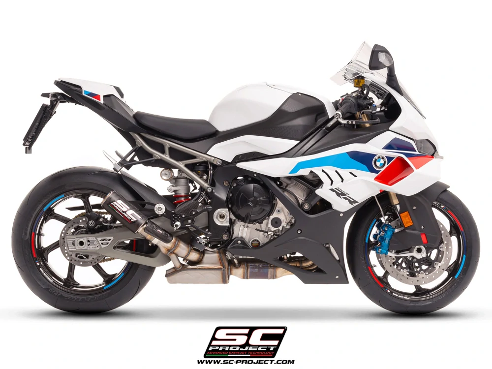 SC-PROJECT Výfuk z uhlíkových vláken CR-T s mřížkou proti kamenům BMW S 1000 RR (25) E5+
