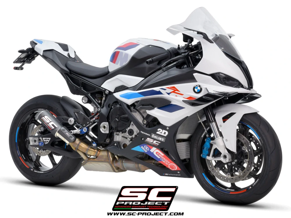 SC-PROJECT Výfuk z uhlíkových vláken CR-T s mřížkou proti kamenům BMW S 1000 RR (23-24) E5