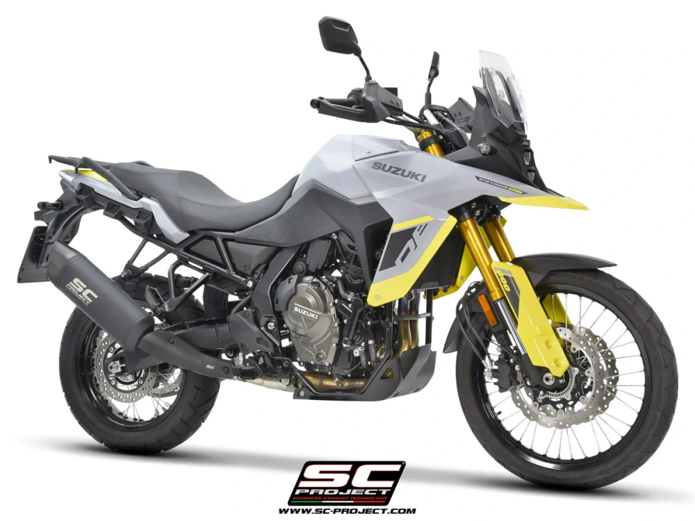 SC-PROJECT Titanový výfuk Adventure, matně černý, Suzuki V-STROM 800DE / 800SE (23-25) E5