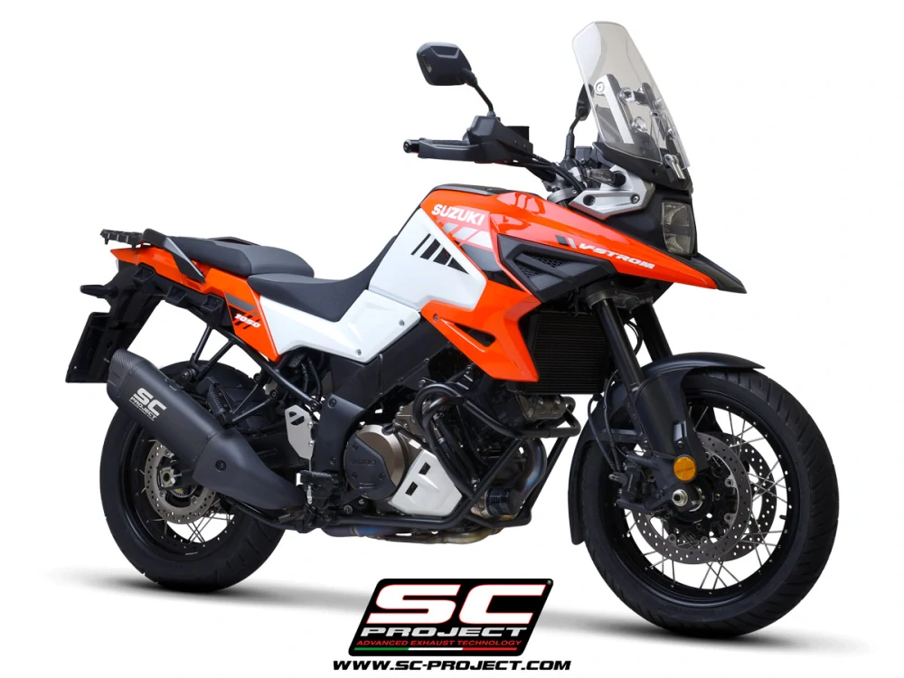 SC-PROJECT Titanový výfuk Adventure, matně černý, Suzuki V-STROM 1050 XT (20-25) E5