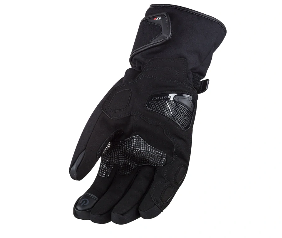 Pánské moto rukavice LS2 Snow Man Gloves černé