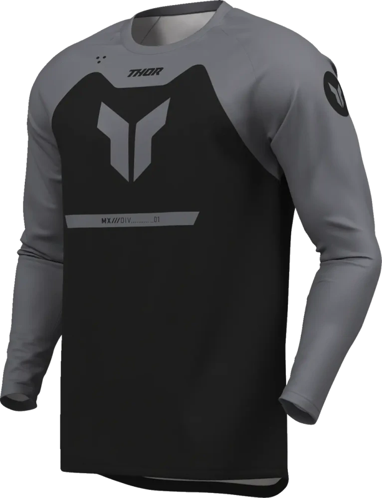 Dětský moto dres THOR Youth Ridemode Menace Jersey černá/šedá