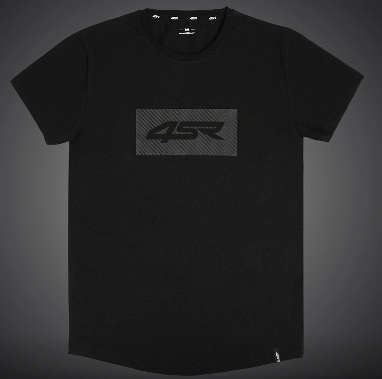 4SR Tričko Logo Carbon Black