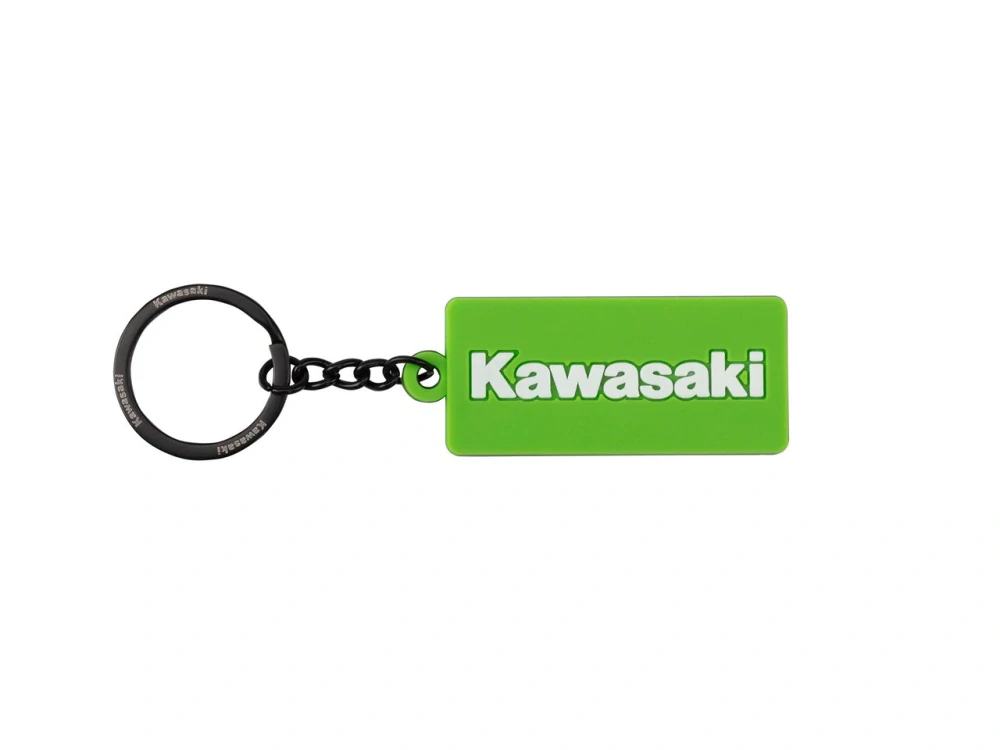 Zeleno-černá klíčenka Kawasaki