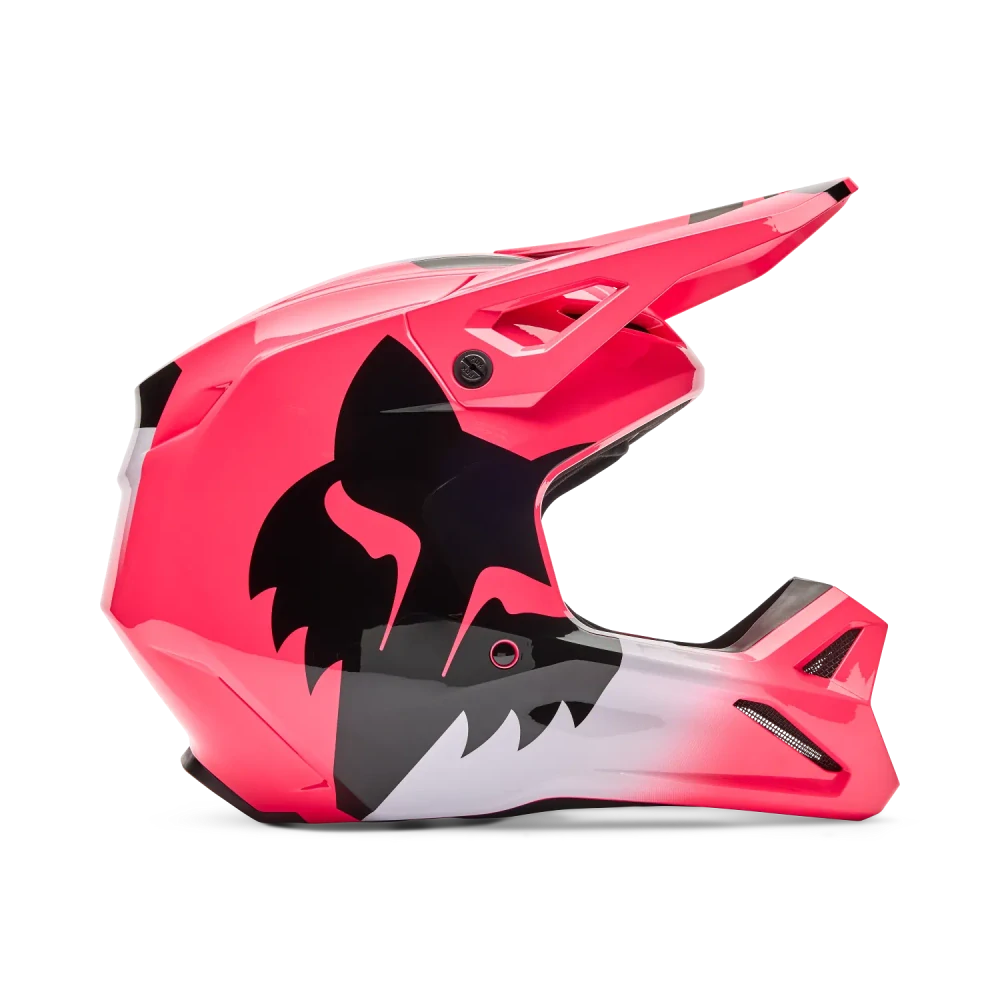 Dámská moto helma FOX V1 Shield růžová