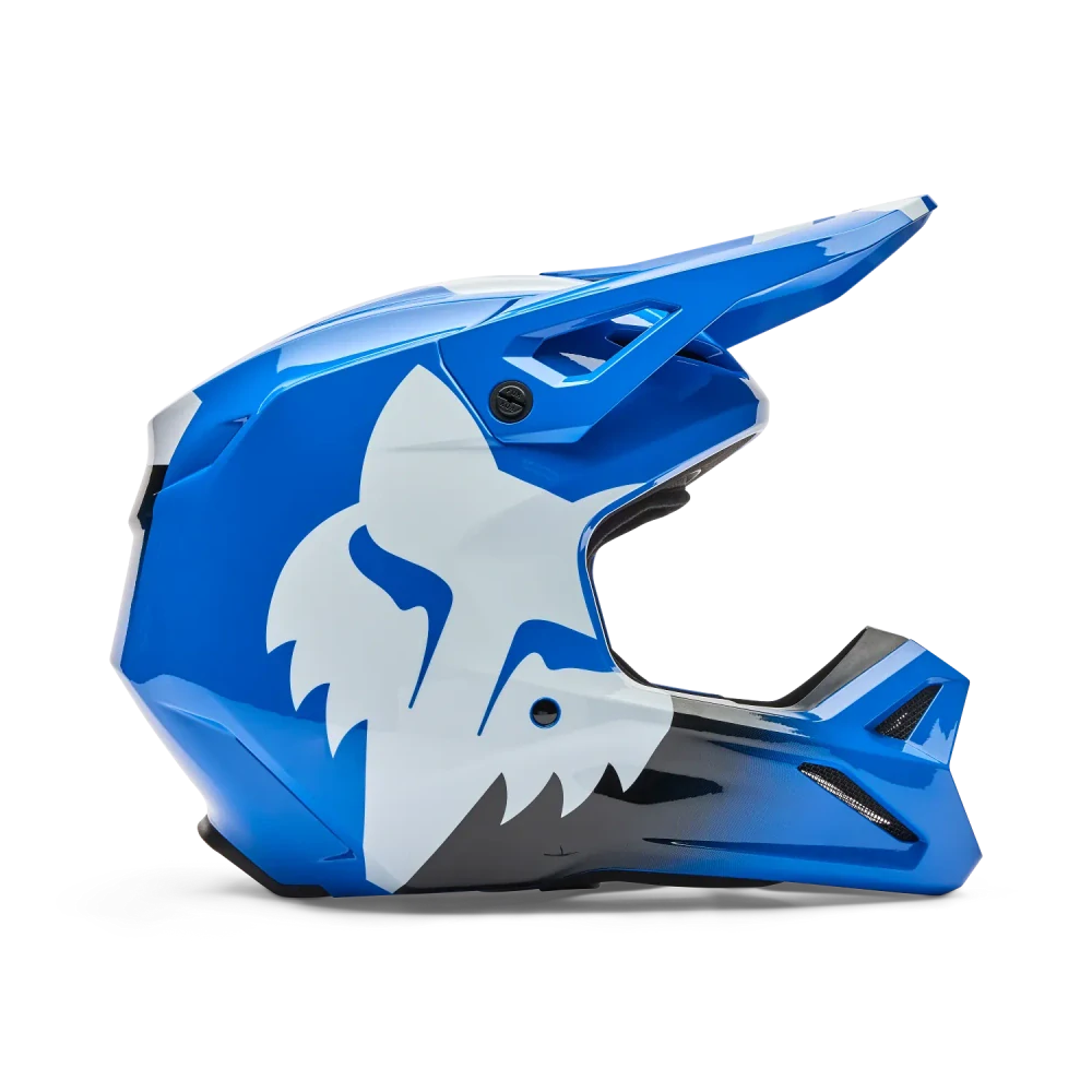 Pánská moto helma FOX V1 Shield modrá